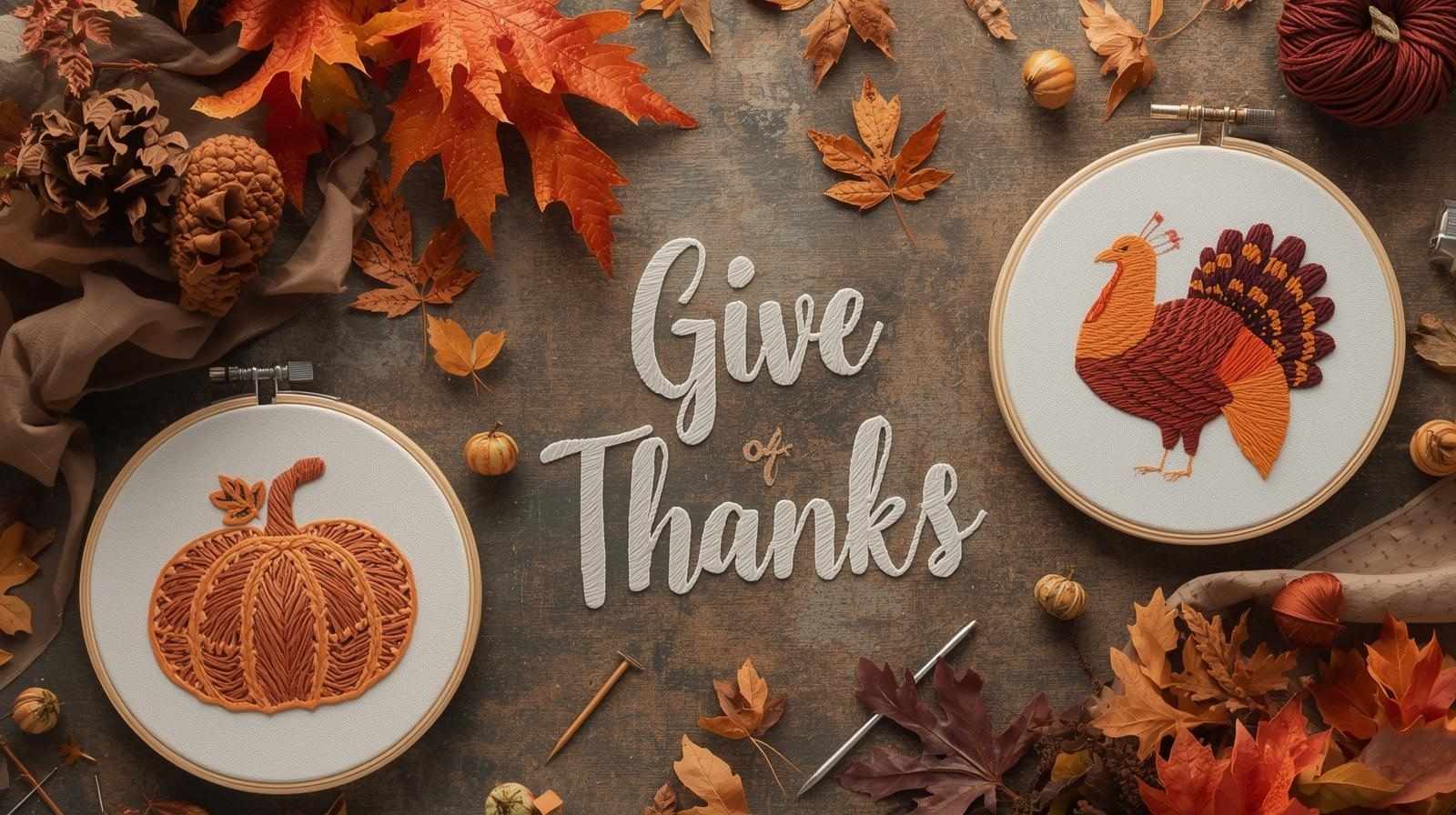 Thanksgiving Embroidery