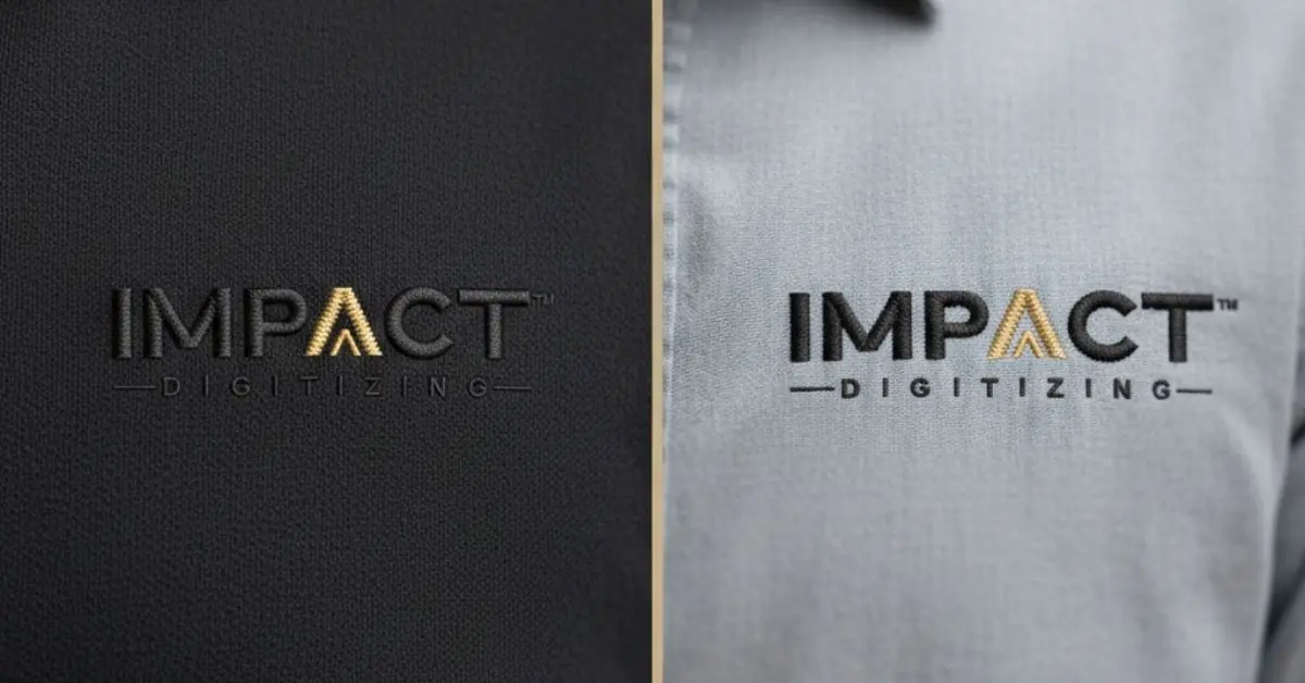 Embossed vs Embroidered
