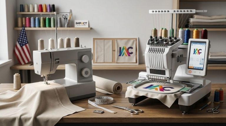 Embroidery Machine vs Sewing